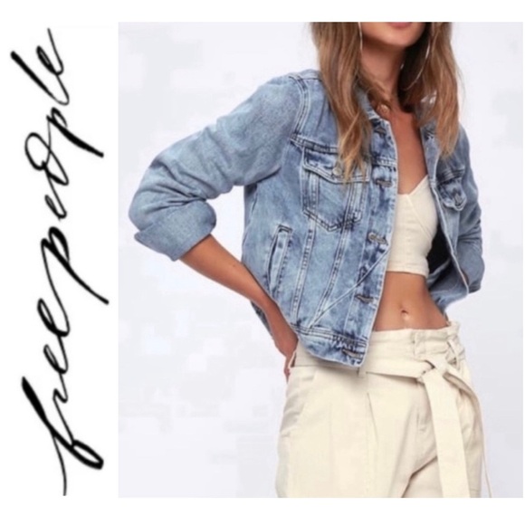 💫 FREE PEOPLE Rumors Denim Jacket SIZE:XS NWT - Picture 13 of 13